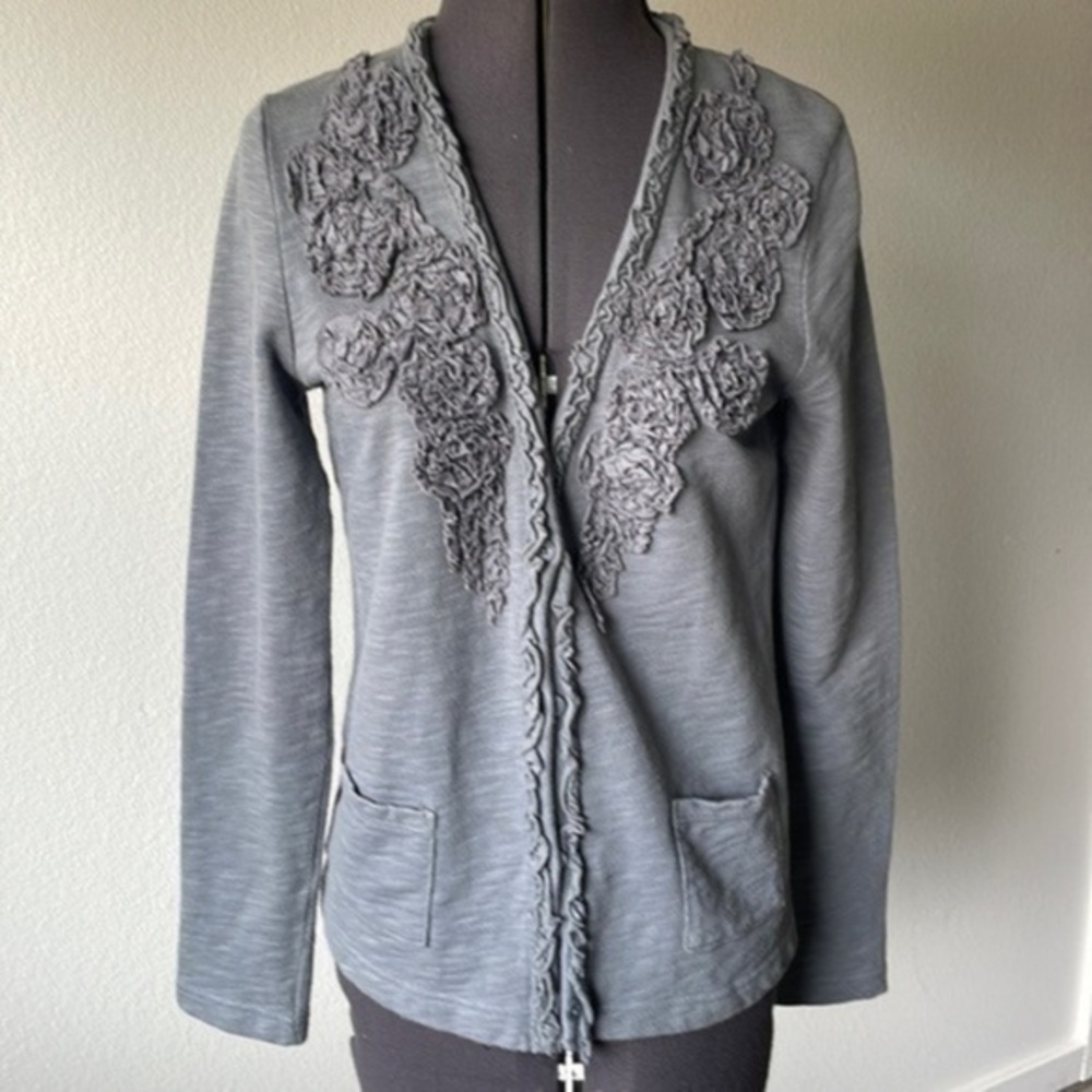 Eddie Bauer top sweater small gray sweater